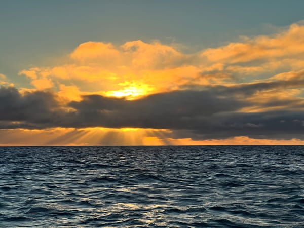 Sunset Over the Ocean